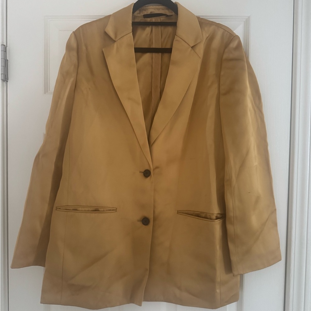 Jenni Kayne Satin Gold Blazer